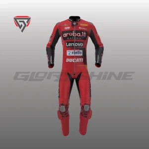 Alvaro Bautista Leather Suit Ducati Aruba.it WSBK Suit 2023 Front 3D