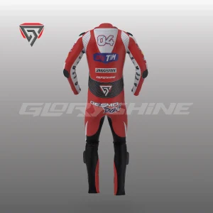 Andrea Dovizioso Leather Race Suit Ducati MotoGP 2015 Back 3D