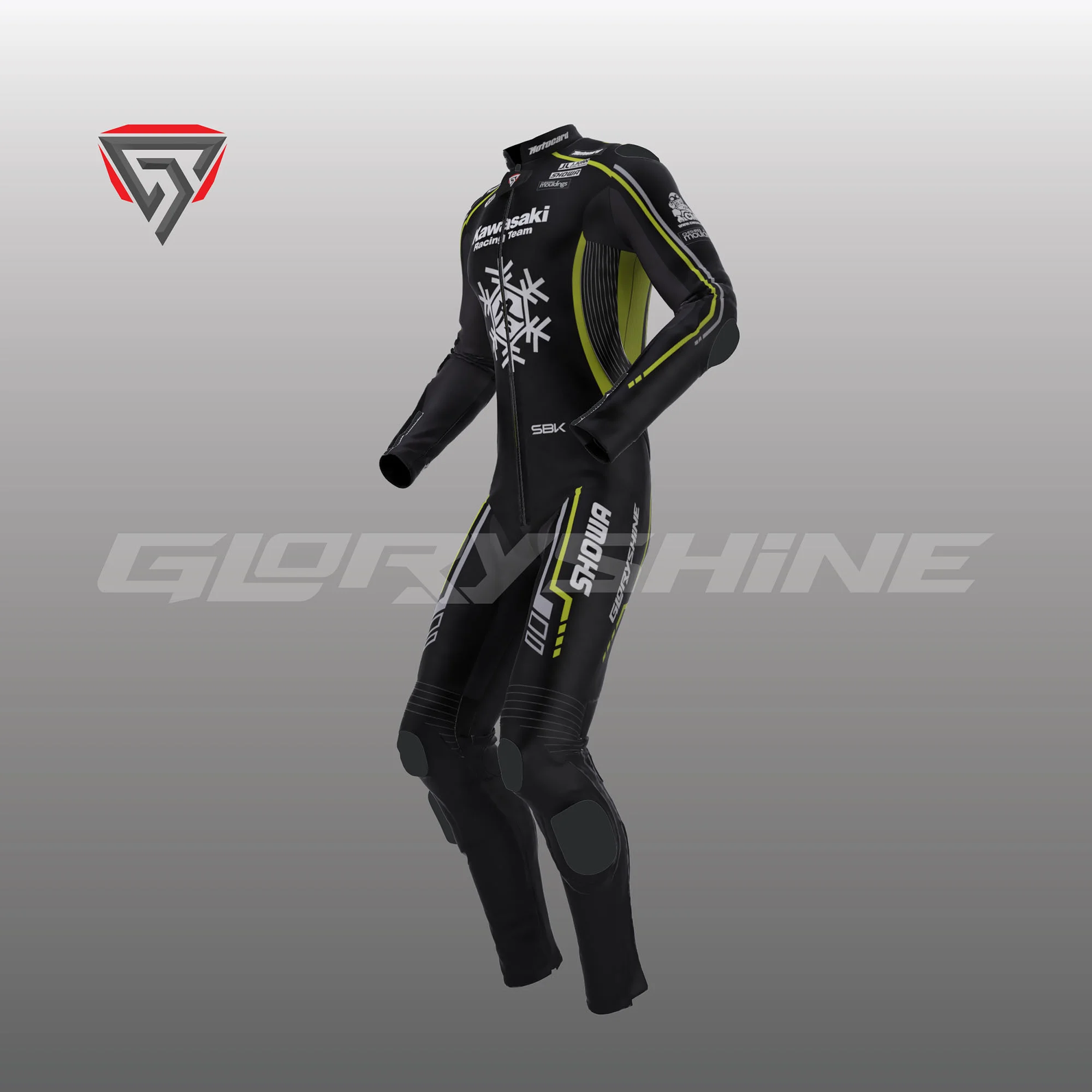 Axel Bassani Winter Test Suit Kawasaki Racing Team WSBK 2024 Side 3D