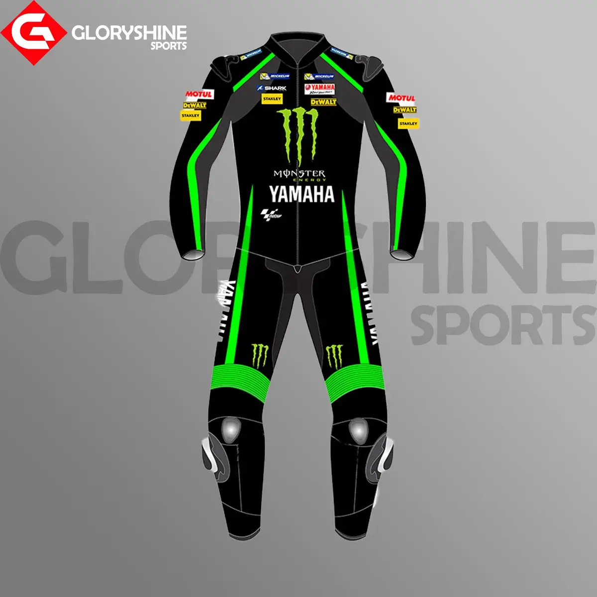 Johann Zarco Motorcycle Suit Monster Yamaha MotoGP 2018 Front