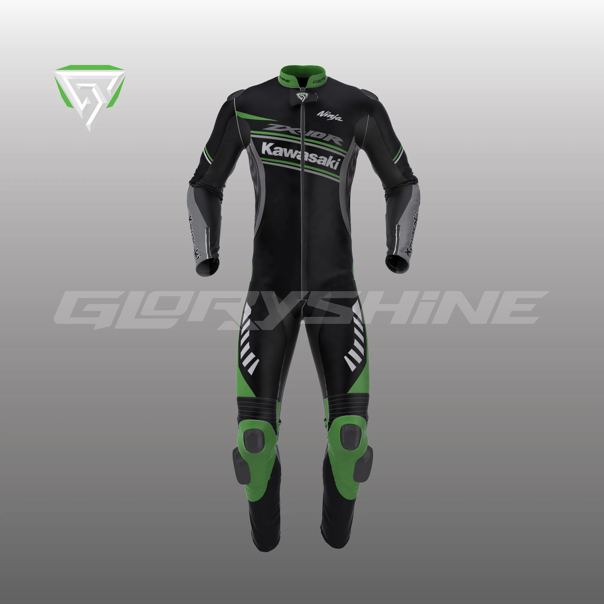 Kawasaki ZX-10R Race Suit Front 3D