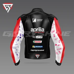 Aleix Espargaro Leather Jacket Aprilia Racing Team MotoGP 2022 Back 3D Aleix Espargaro Leather Jacket Aprilia Racing Team MotoGP 2022 Back 3D
