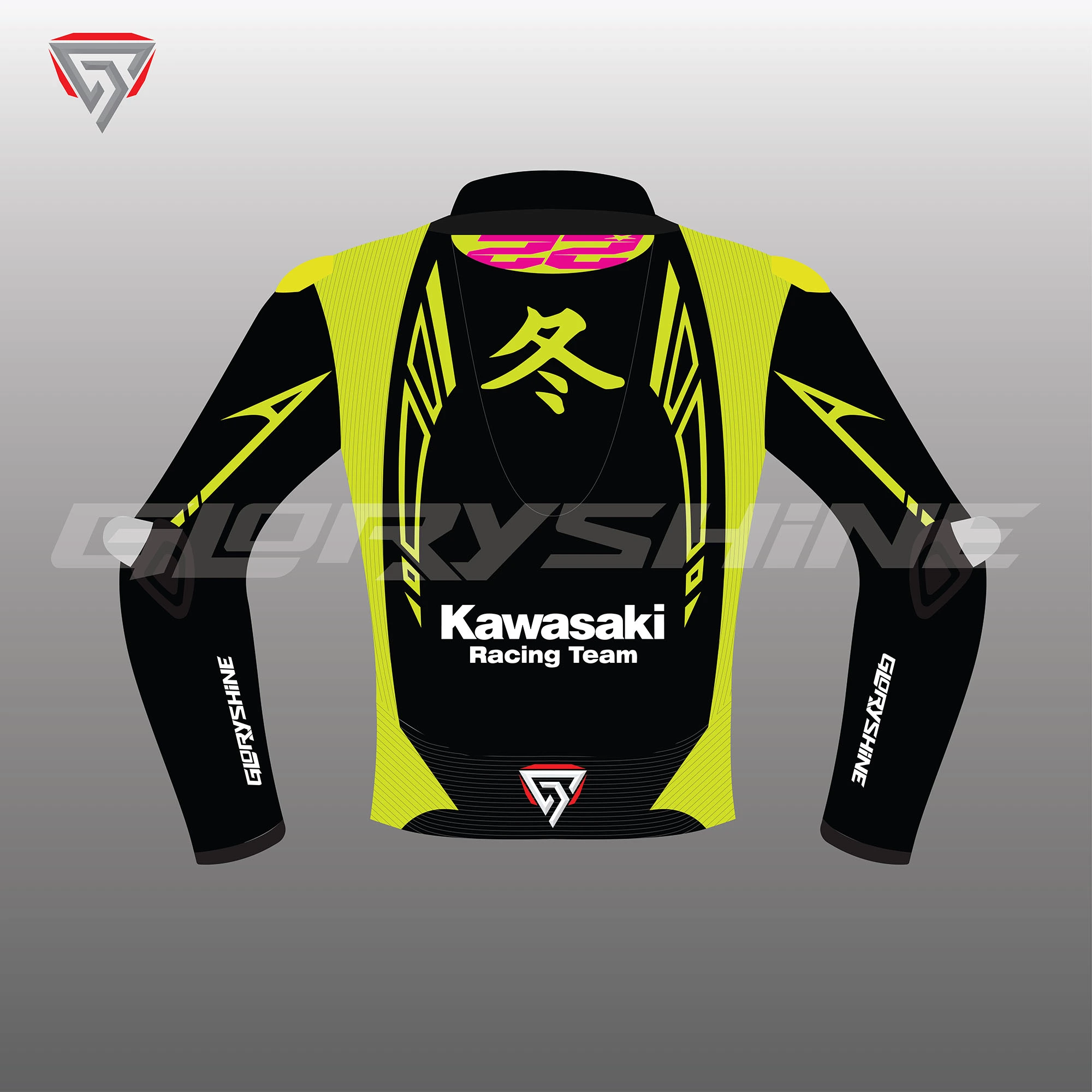Alex Lowes Winter Test Jacket Kawasaki WSBK 2023 Back 2D