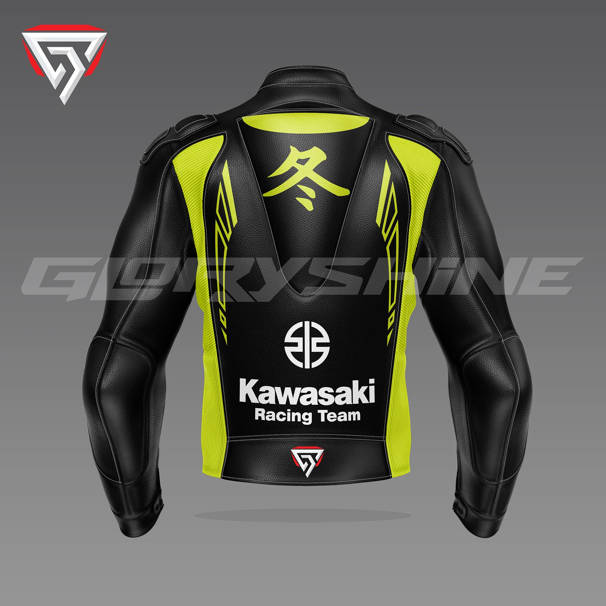 Axel Bassani Winter Test Jacket Kawasaki Racing Team WSBK 2024 Back 3D