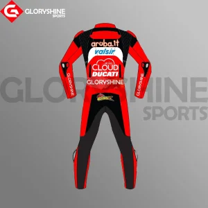 Chaz Davies Racing Suit Ducati Aruba.it WSBK Suit 2018 Back Chaz Davies Racing Suit Ducati Aruba.it WSBK Suit 2018 Back