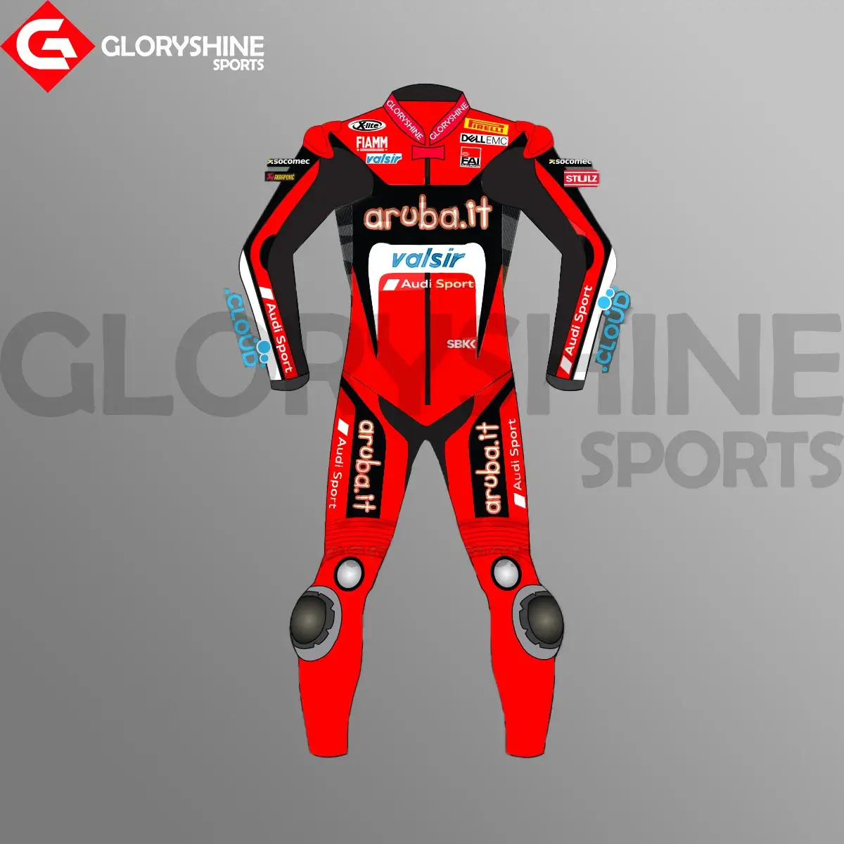 Chaz Davies Racing Suit Ducati Aruba.it WSBK Suit 2018 Front