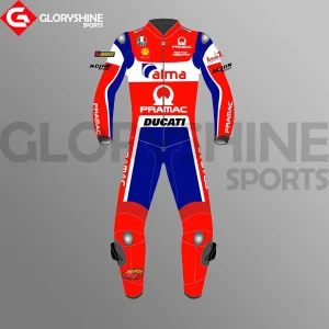 Danilo Petrucci Leather Suit Ducati Pramac MotoGP 2018 Front