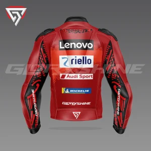 Francesco Bagnaia Motorcycle Jacket Ducati Lenovo Team MotoGP 2024 Back 3D