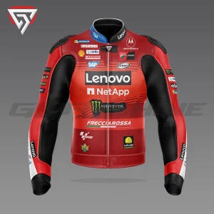 Francesco Bagnaia Motorcycle Jacket Ducati Lenovo Team MotoGP 2024 Front 3D