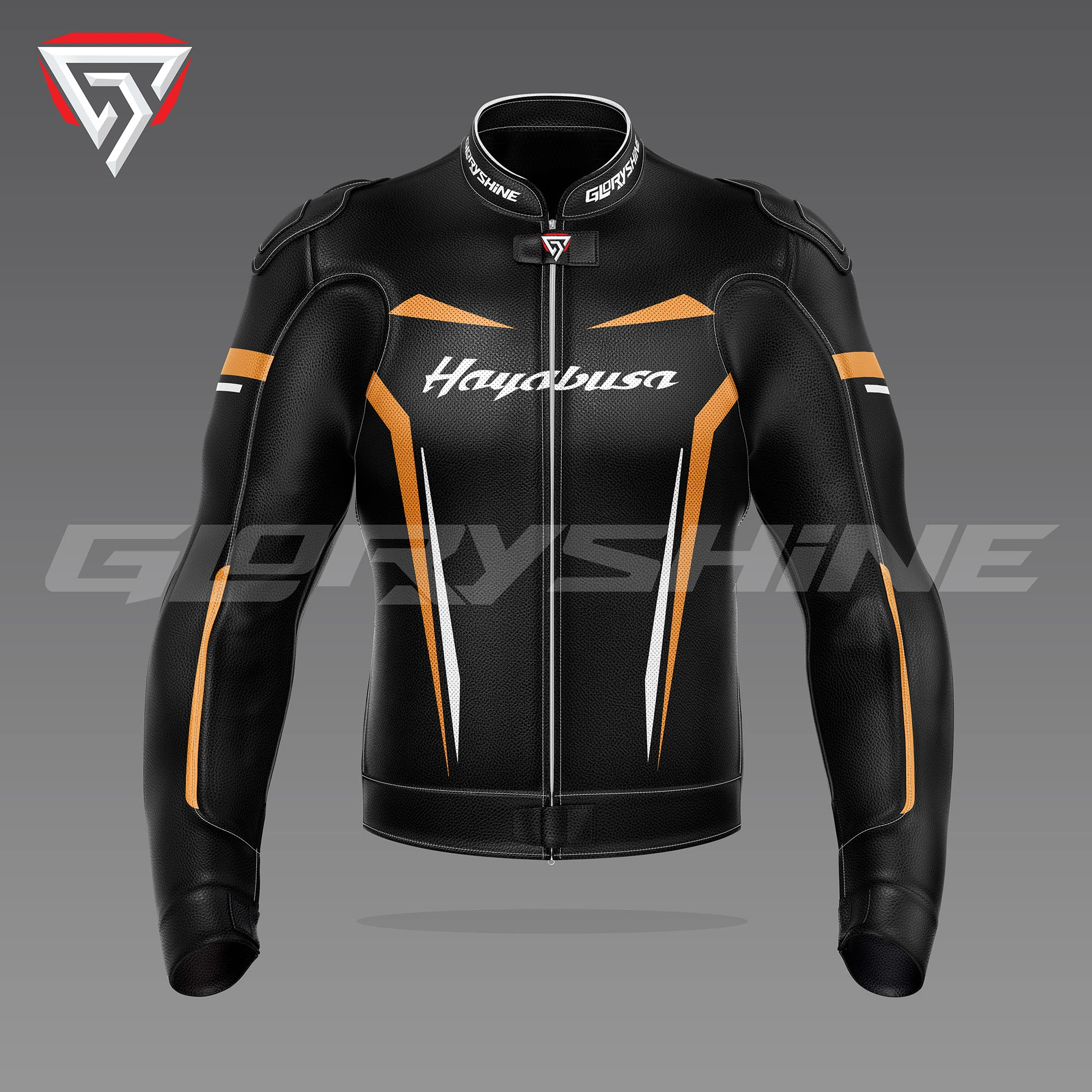Hayabusa Motorcycle Jacket Front 3D