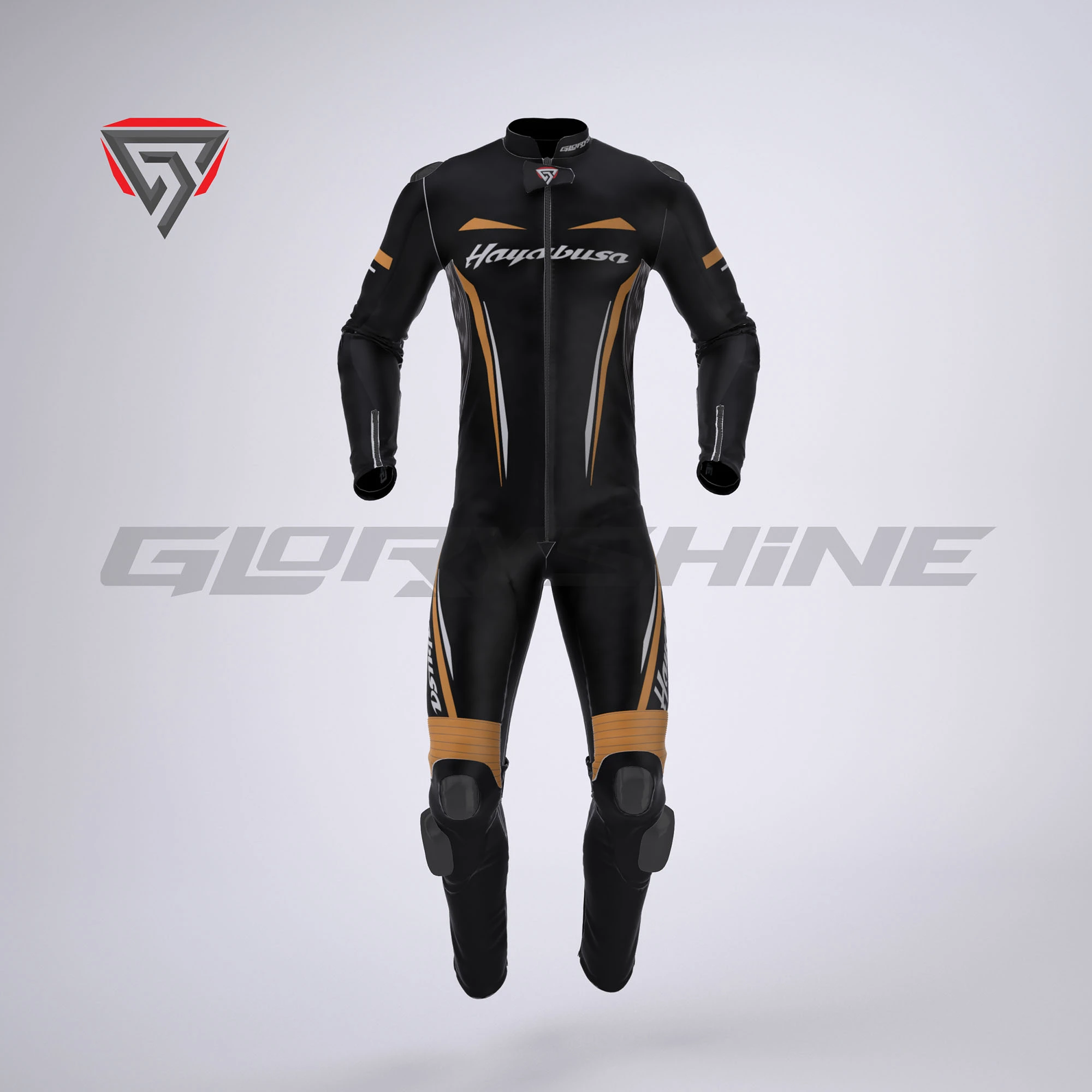 Hayabusa Motorcycle Suit Front 3D