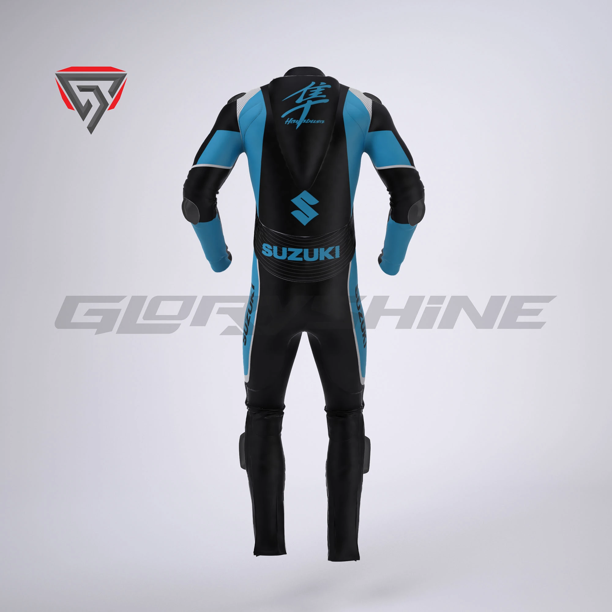 Hayabusa Racing Bike Suit Back 3D