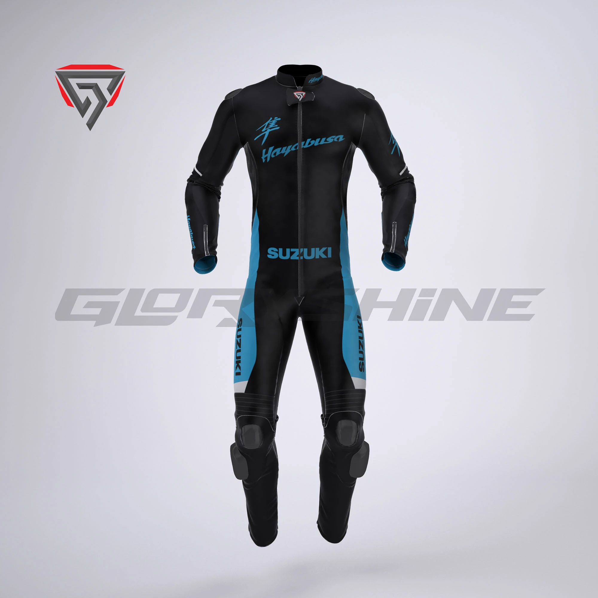 Hayabusa Racing Bike Suit Front 3D