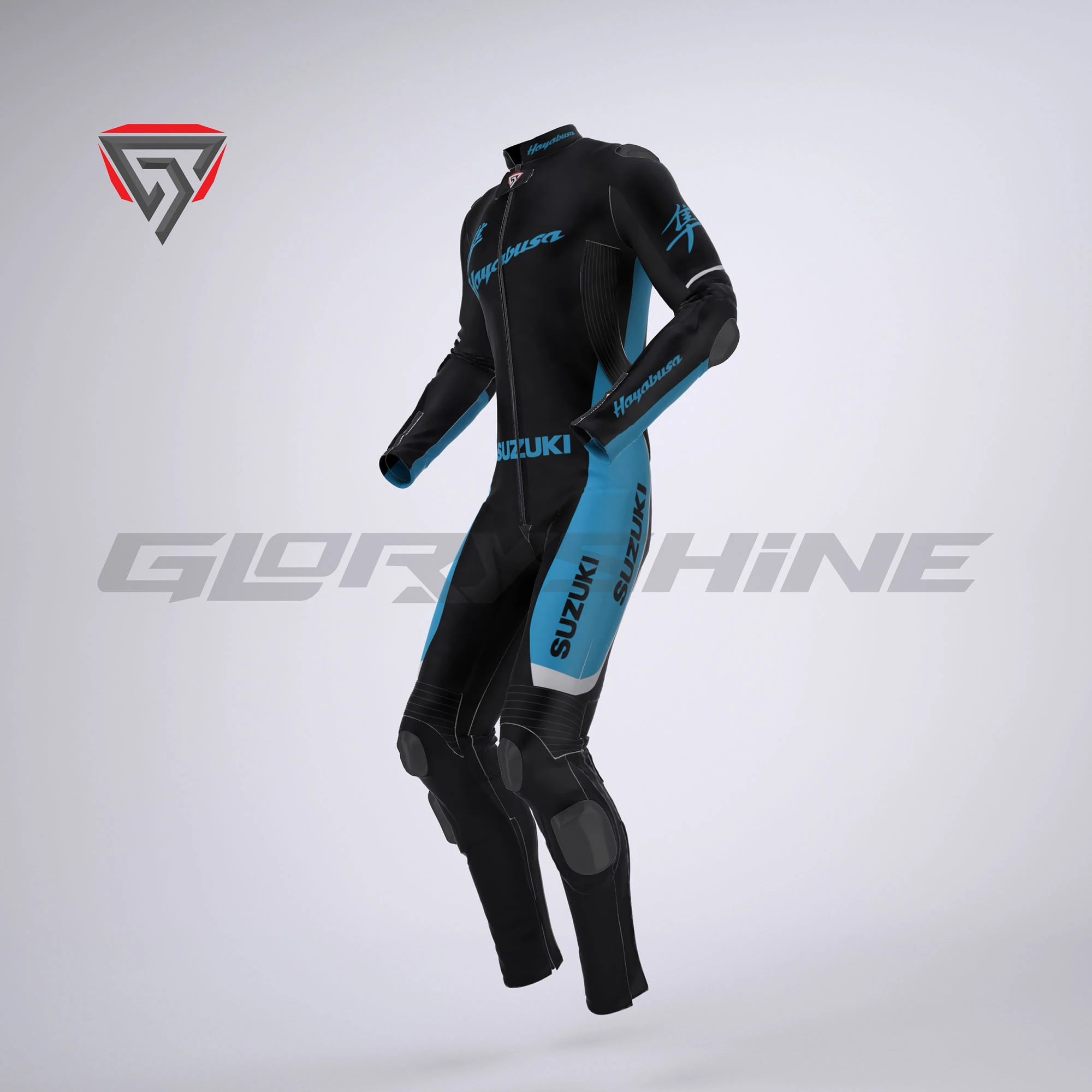 Hayabusa Racing Bike Suit Right Side 3D