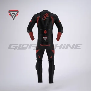 Hayabusa Red Racing Suit Back 3D