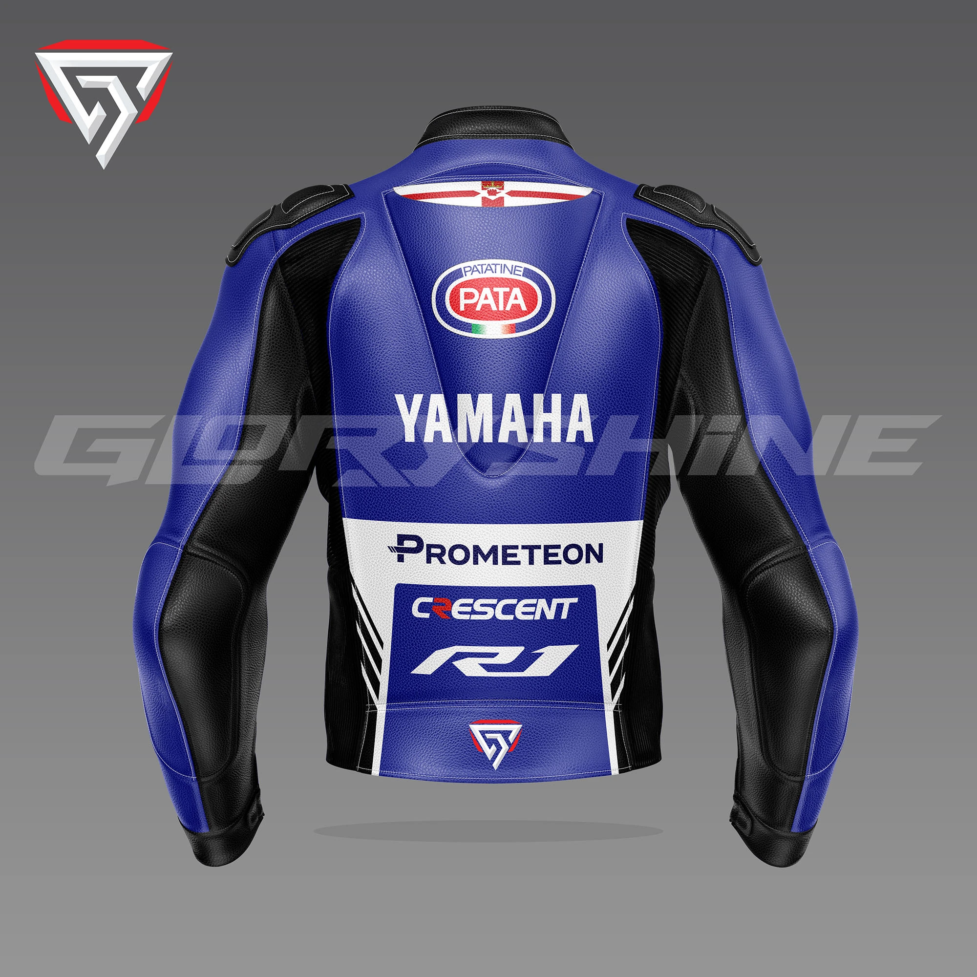 Jonathan Rea Motorcycle Jacket Yamaha Prometeon WorldSBK 2024 Back 3D