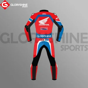 Leon Haslam WSBK Leather Suit Honda CBR 2021 – Team HRC Back