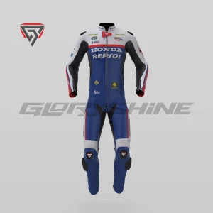 Luca Marini Motorbike Suit Repsol Honda Team GP75 MotoGP British 2024 Front 3D