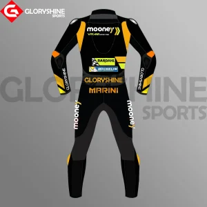 Luca Marini Motorcycle Suit Team Mooney VR46 MotoGP Suit 2023 Back