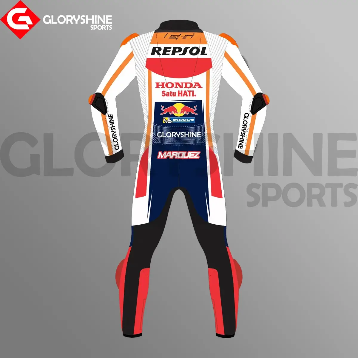 Marc Marquez Motorcycle Suit Repsol Honda MotoGP 2023 Back