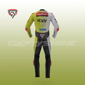 Marco Bezzecchi Leather Suit VR46 Racing Team MotoGP 2024 Back 3D