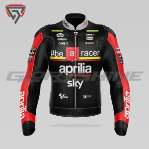 Maverick Vinales Motorbike Jacket Aprilia Racing GP75 MotoGP British 2024 Front 3D