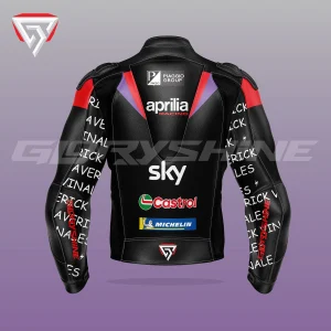 Maverick Vinales Racing Jacket Aprilia Racing Team MotoGP 2024 Back 3D