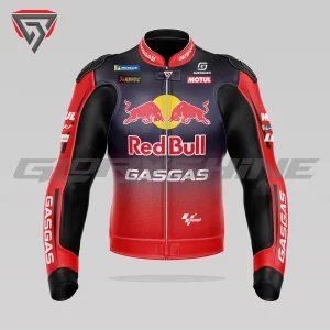Pedro Acosta Leather Jacket Red Bull GasGas Tech3 MotoGP 2024 Front 3D