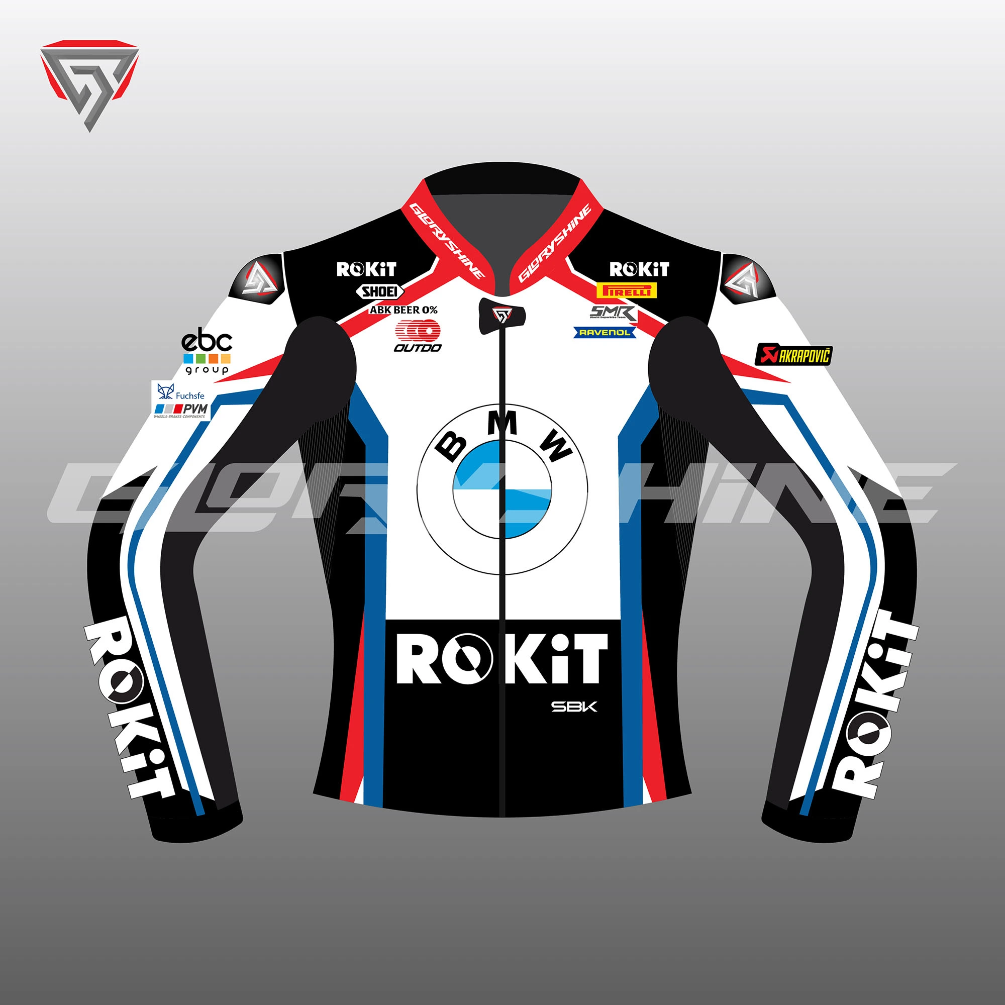 Toprak Razgatlioglu Motorcycle Jacket ROKiT BMW Motorrad Team WSBK 2024 Front 2D