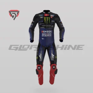 Fabio Quartararo Leather Suit Monster Energy Yamaha MotoGP 2024 Front 3D