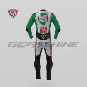 Johann Zarco Motorbike Race Suit Castrol Honda LCR GP75 MotoGP British 2024 Back 3D