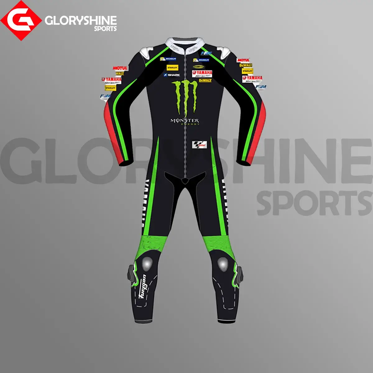 Johann Zarco Motorbike Suit Monster Yamaha MotoGP 2017 Front