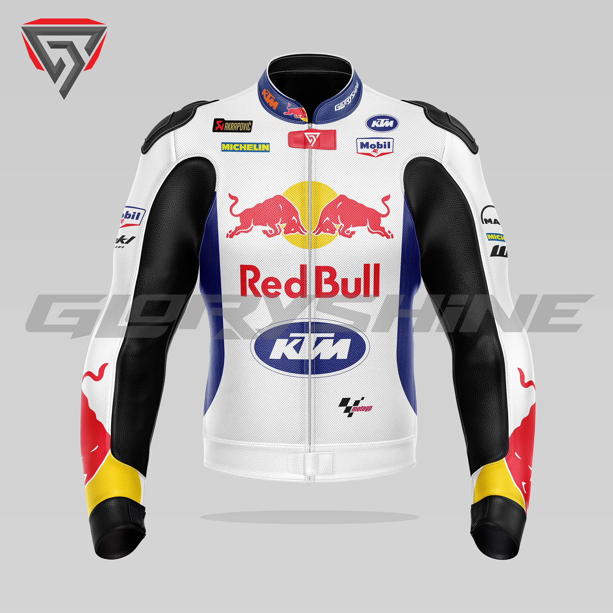 Brad Binder Motorbike Jacket Red Bull KTM Factory GP75 MotoGP British 2024 Front 3D