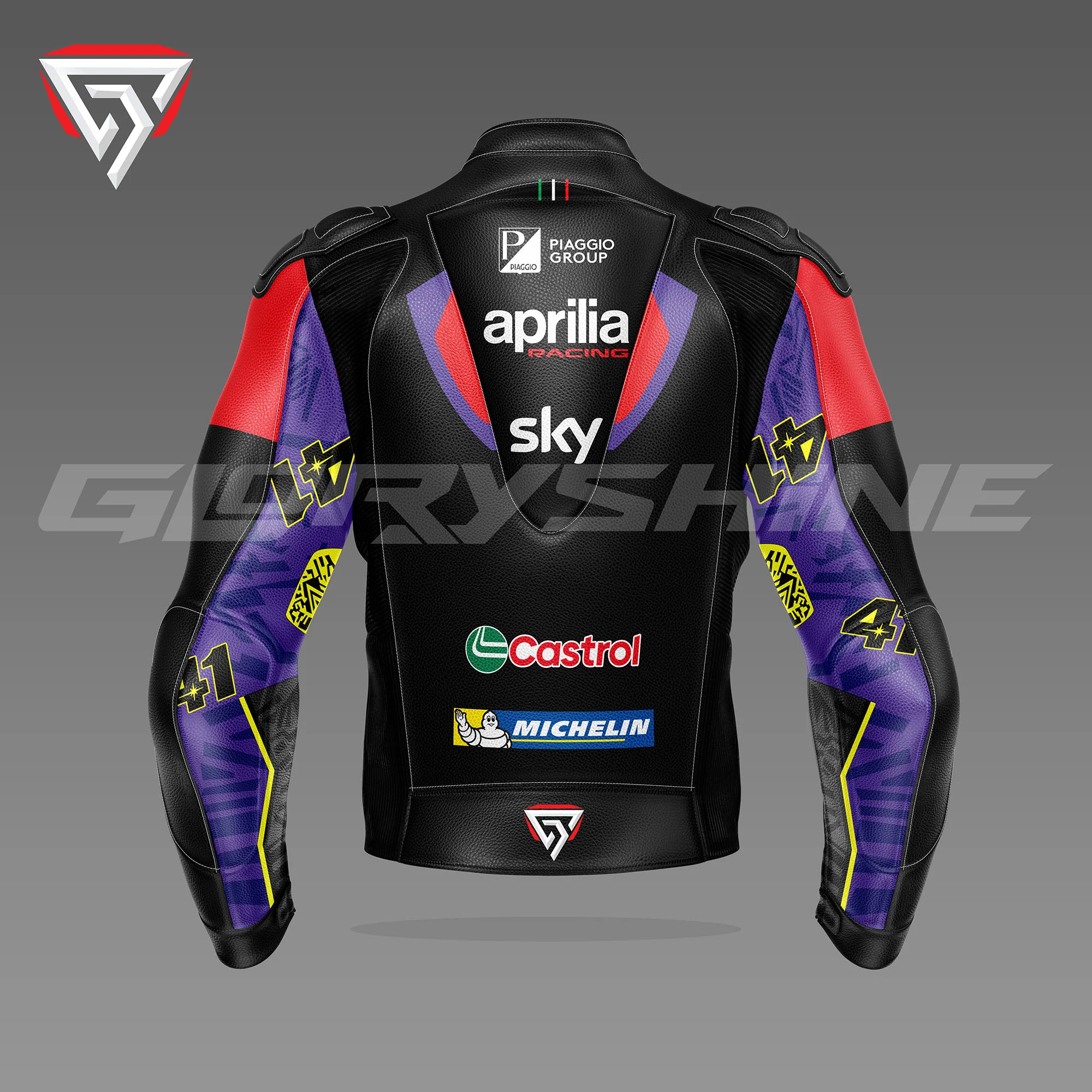 Aleix Espargaro Motorbike Jacket Aprilia Racing MotoGP 2024 Back 3D
