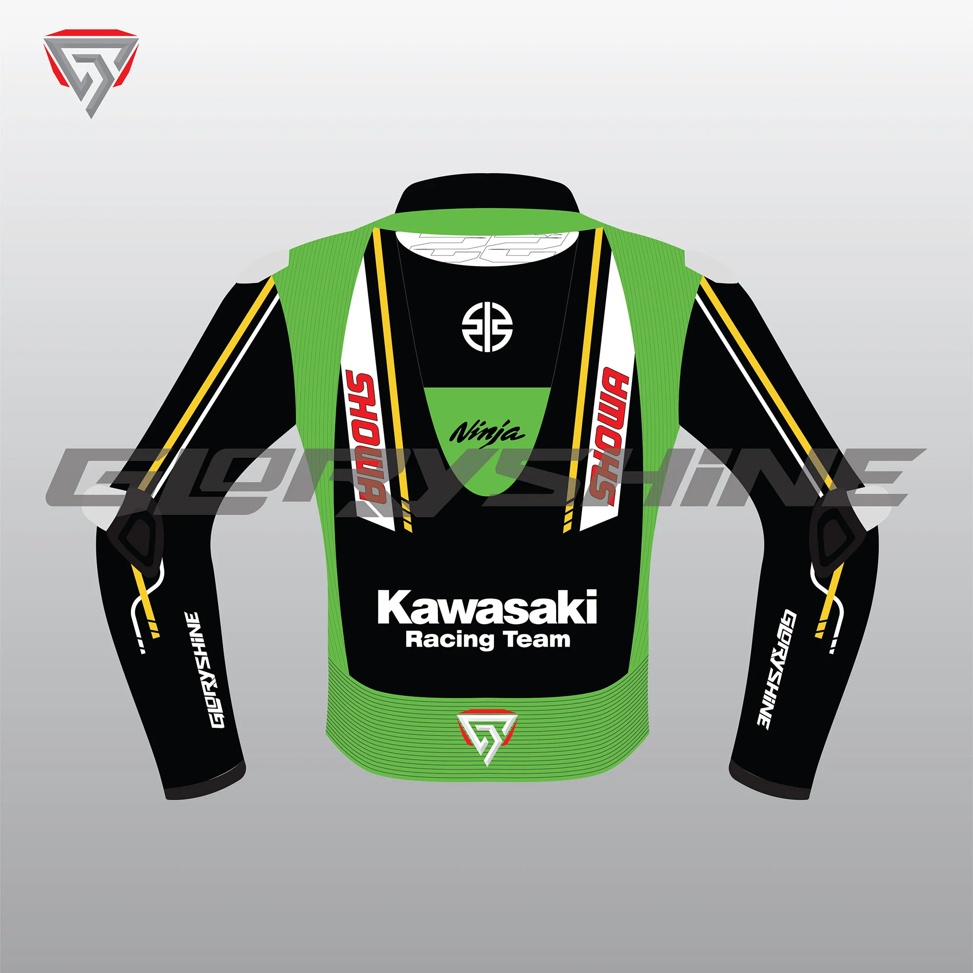 Alex Lowes Racing Jacket Kawasaki Racing Team WSBK 2024 Back 2D
