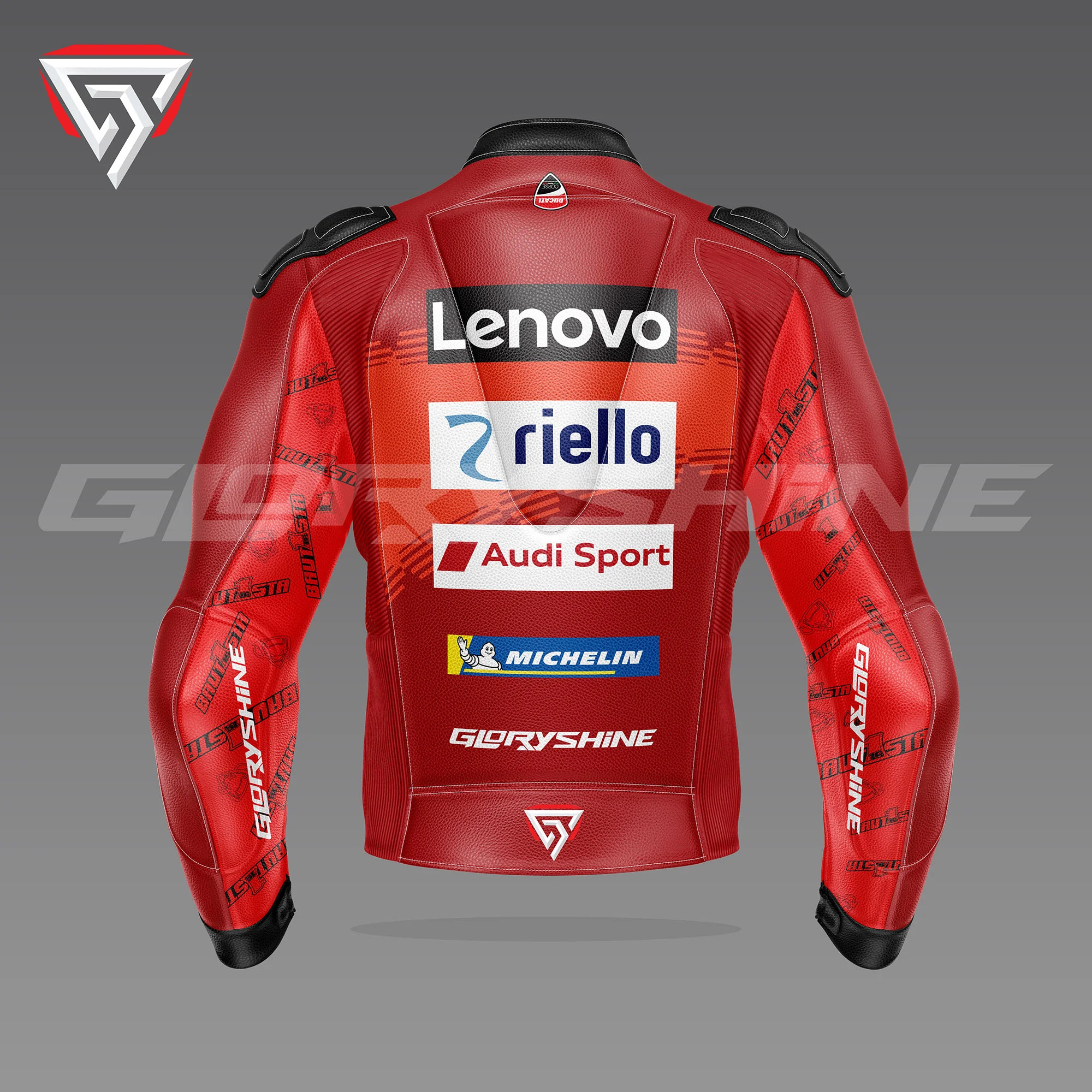 Alvaro Bautista Motorcycle Jacket Aruba it Racing Ducati WSBK 2024 Back 3D
